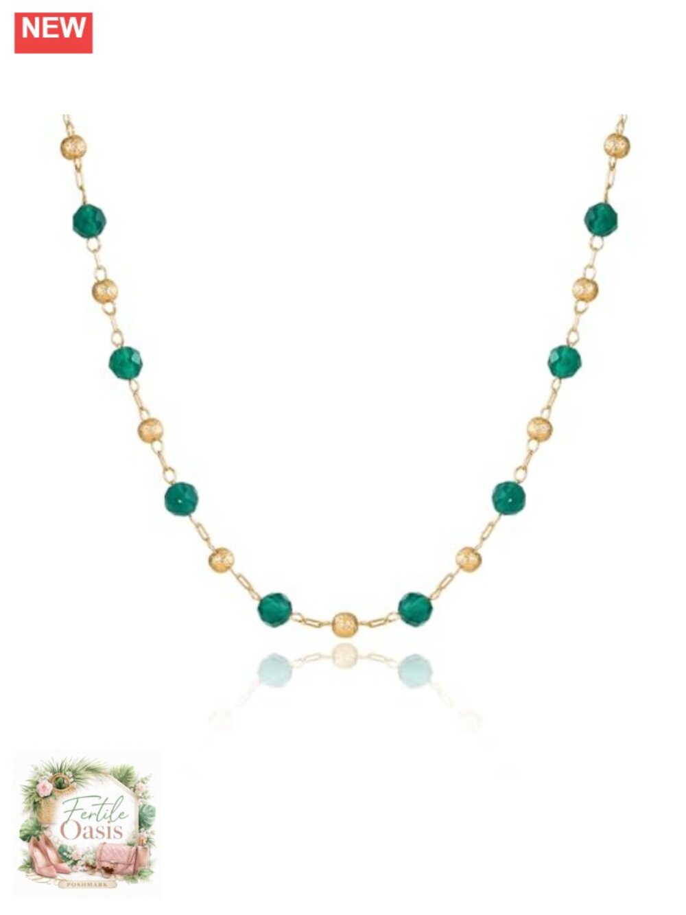 14K Gold Plated Beaded Choker Necklace Dainty Boho Summer Beach Jewelry